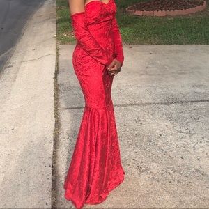Custom Velvet Prom Dress